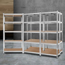 Giantz 5x1.8M Garage Shelving Warehouse Rack Pallet Racking Storage Shelf Silver - RnR Galore