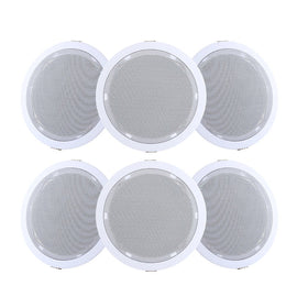 Giantz 6 Inch Ceiling Speakers In Wall Speaker Home Audio Stereos Tweeter 6pcs - RnR Galore