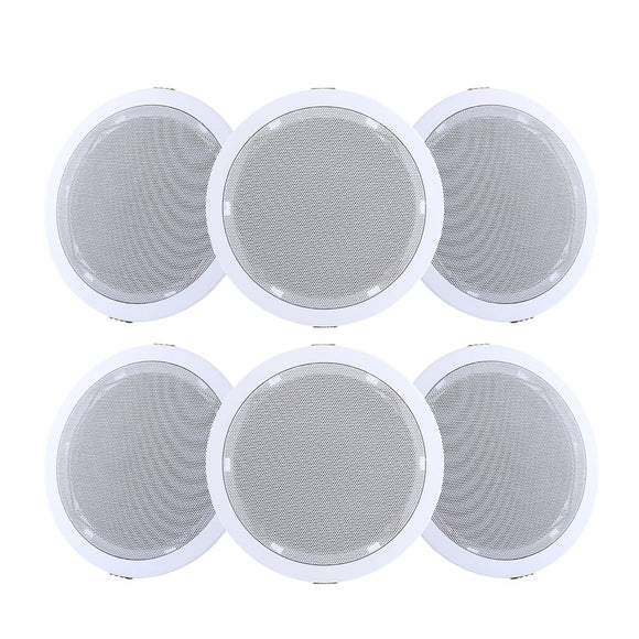 Giantz 6 Inch Ceiling Speakers In Wall Speaker Home Audio Stereos Tweeter 6pcs - RnR Galore