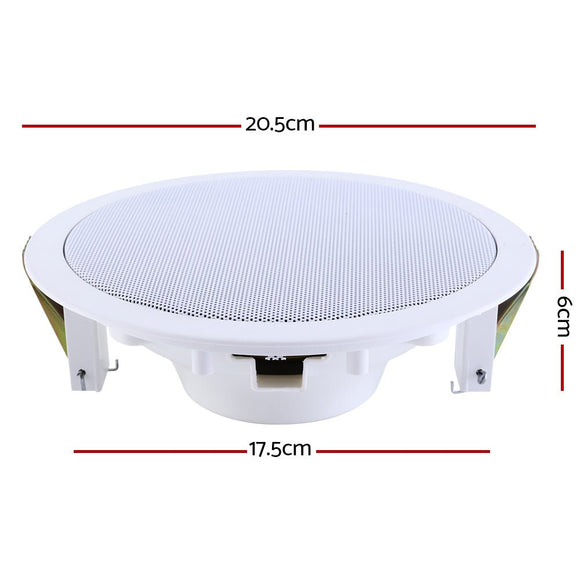 Giantz 6 Inch Ceiling Speakers In Wall Speaker Home Audio Stereos Tweeter 8pcs - RnR Galore