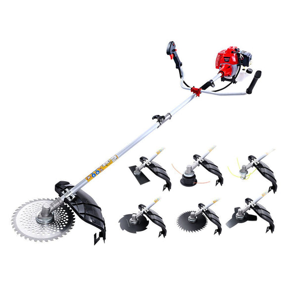 Giantz 62CC Pole Circular Saw Petrol Brush Cutter Whipper Snipper 7 - in - 1 - RnR Galore