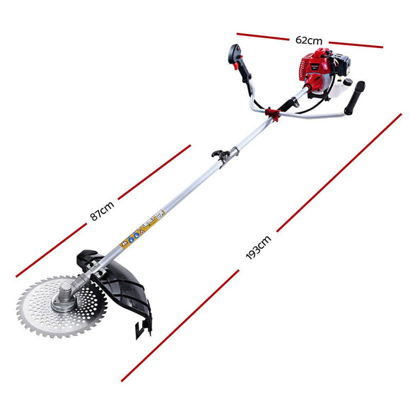 Giantz 62CC Pole Circular Saw Petrol Brush Cutter Whipper Snipper 7 - in - 1 - RnR Galore