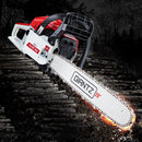 Giantz Chainsaw Petrol 52CC 20" Bar Commercial E - Start Pruning Chain Saw White,Giantz Chainsaw Petrol 52CC 20" Bar Commercial E - Start Pruning Chain Saw White - RnR Galore