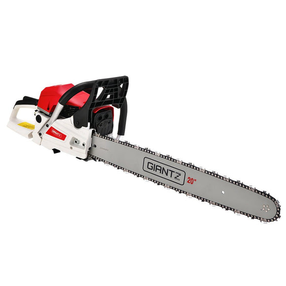 Giantz Chainsaw Petrol 62CC 20" Bar Commercial E - Start Pruning Chain Saw Spark Plug - RnR Galore