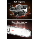 Giantz Chainsaw Petrol 62CC 20" Bar Commercial E - Start Pruning Chain Saw,Giantz Chainsaw Petrol 62CC 20" Bar Commercial E - Start Pruning Chain Saw 4.5HP - RnR Galore