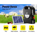 Giantz Fence Energiser 15KM Solar Powered 0.8J Electric - RnR Galore