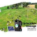 Giantz Fence Energiser 20KM Solar Powered 1.2J Electric - RnR Galore