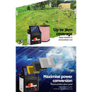 Giantz Fence Energiser 3KM Solar Powered Electric 500M Poly Rope - RnR Galore