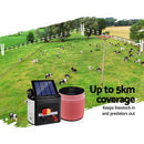 Giantz Fence Energiser 5KM Solar Powered Electric 2000M Poly Tape - RnR Galore