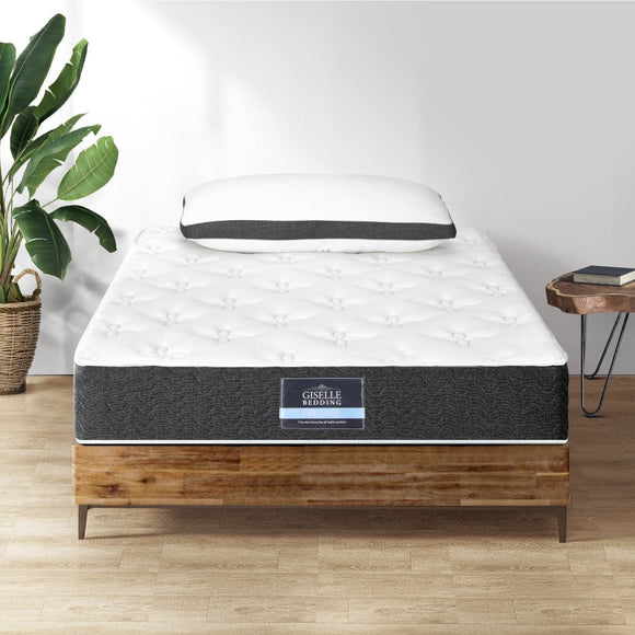 Giselle Bedding 18cm Mattress Medium Soft w/Pillows King Single - RnR Galore