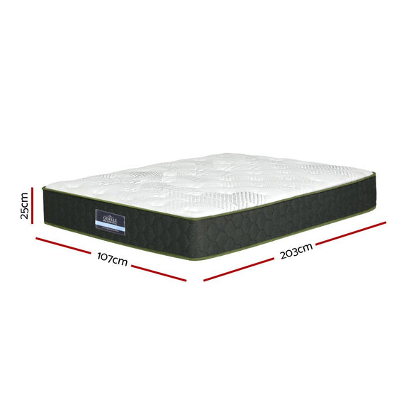 Giselle Bedding 25cm Mattress Green Tea Foam King Single - RnR Galore