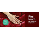 Giselle Bedding Faux Mink Quilt Burgundy King - RnR Galore