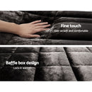 Giselle Bedding Faux Mink Quilt Charcoal Queen - RnR Galore