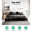 Giselle Bedding Faux Mink Quilt Charcoal Super King - RnR Galore