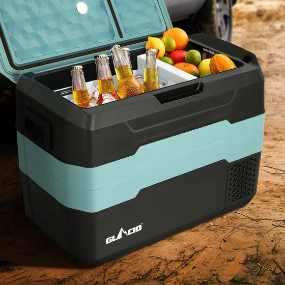 Glacio 40L Portable Fridge Freezer Fridges Cooler Camping 12V/24V/240V Caravan - RnR Galore