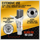 Grease Gun Coupler Quick Release & Lock 1/8‘’ NPT Rated 10,000 PSI Storage Case - RnR Galore