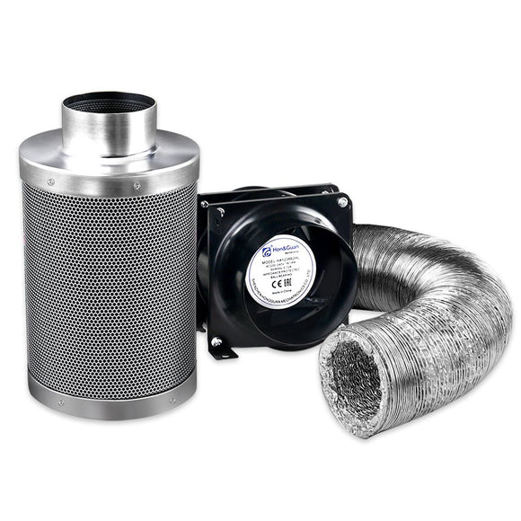 Green Fingers 4"Ventilation Kit Fan Hydroponics Grow Tent Kit Carbon Filter Duct,Green Fingers 4"Ventilation Kit Fan Hydroponics Grow Tent Kit Carbon Filter Duct - RnR Galore