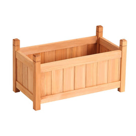 Green Fingers Garden Bed 60x30x33cm Wooden Planter Box Raised Container Growing - RnR Galore
