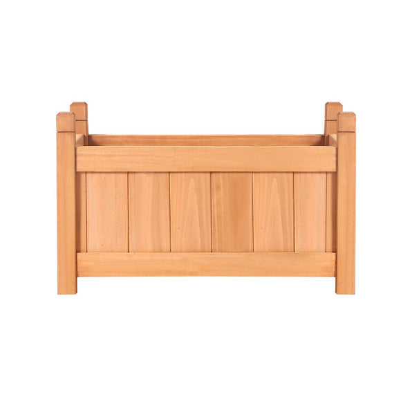 Green Fingers Garden Bed 60x30x33cm Wooden Planter Box Raised Container Growing - RnR Galore