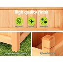 Green Fingers Garden Bed 60x30x33cm Wooden Planter Box Raised Container Growing - RnR Galore