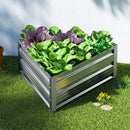 Green Fingers Garden Bed 86x86x30cm Planter Box Raised Container Galvanised Herb - RnR Galore