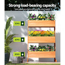 Green Fingers Garden Bed Elevated 69x39x106cm Wooden Planter Box Container Herb - RnR Galore