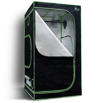 Green Fingers Grow Tent 100x100x200CM Hydroponics Kit Indoor Plant Room System - RnR Galore