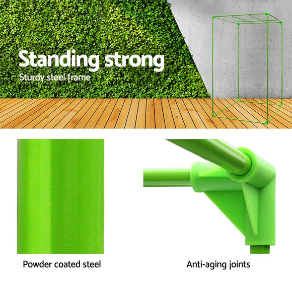 Green Fingers Grow Tent 100x100x200CM Hydroponics Kit Indoor Plant Room System - RnR Galore