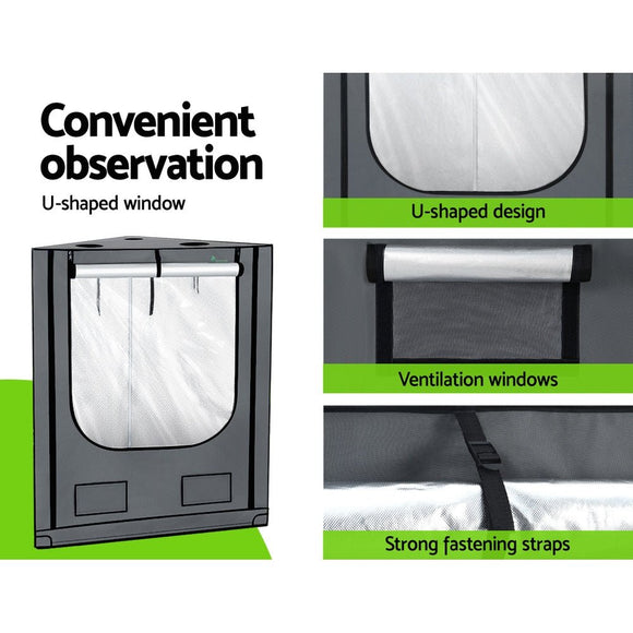 Green Fingers Grow Tent Kits Hydroponics Kit Indoor Grow System 142X100X180CM - RnR Galore