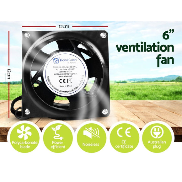 Green Fingers Grow Tent Light Kit 120x120x200CM 1000W LED 6" Vent Fan,Green Fingers Grow Tent Light Kit LED 1000W Full Spectrum 6" Vent 120x120x200CM - RnR Galore