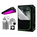 Green Fingers Grow Tent Light Kit 120x120x200CM 2000W LED 6" Vent Fan,Green Fingers Grow Tent Light Kit LED 2000W Full Spectrum 6" Vent 120x120x200CM - RnR Galore