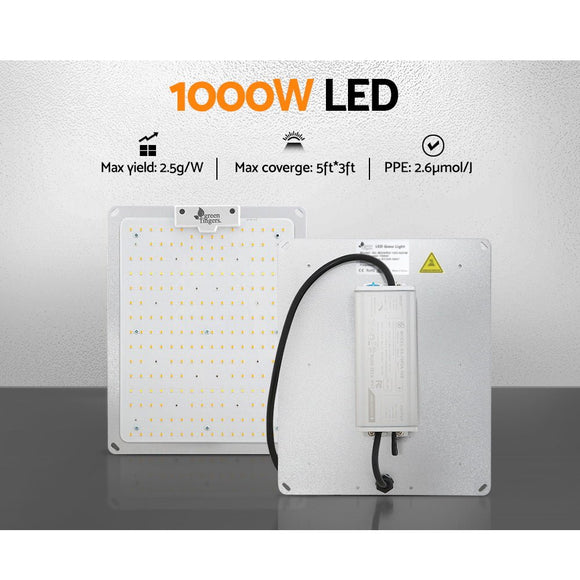 Green Fingers Max 1000W Grow Light LED Full Spectrum Indoor Plant All Stage Growth - RnR Galore