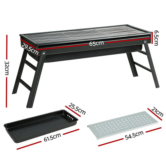 Grillz BBQ Grill Charcoal Smoker Foldable - RnR Galore