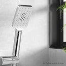 Handheld Shower Head 3.1'' High Pressure 3 Spray Modes Square Chrome - RnR Galore
