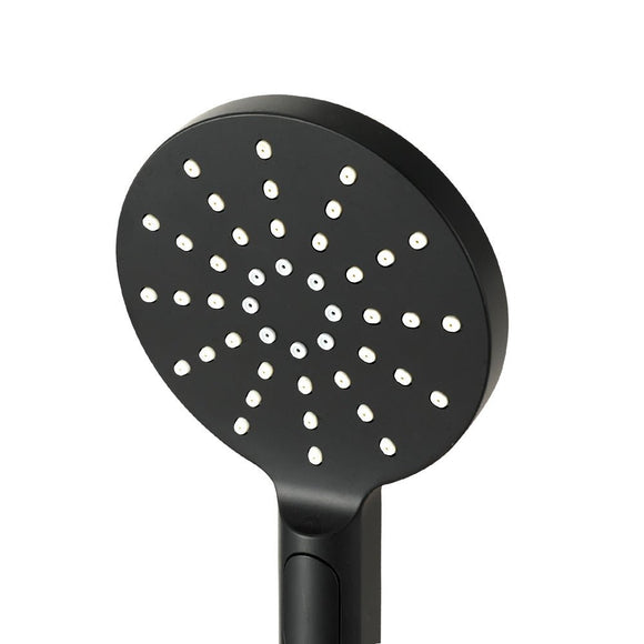 Handheld Shower Head Wall Holder 4.7'' High Pressure Adjustable 3 Modes Black - RnR Galore