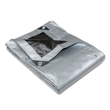 Heavy Duty Silver Black Tarp Tarpaulin 1.8x2.4m - RnR Galore