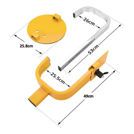 Heavy Duty Wheel Defender Lock Clamp Tyre Lock 13" 14" 15" Car Caravan Trailer - RnR Galore