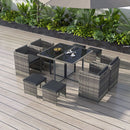Horrocks 8 Seater Outdoor Dining Set - Grey - RnR Galore