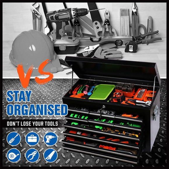 HORUSDY 10 - Drawer Tool Box Chest Toolbox Lockable Drawer Cabinet Garage Storage - RnR Galore