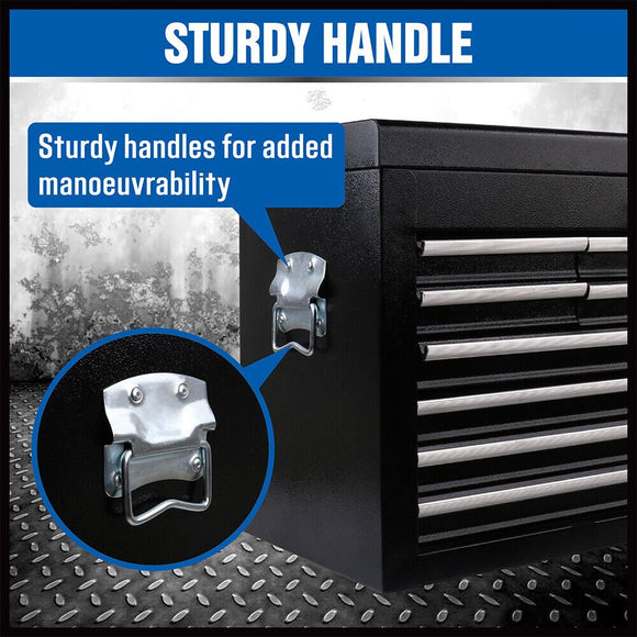 HORUSDY 10 - Drawer Tool Box Chest Toolbox Lockable Drawer Cabinet Garage Storage - RnR Galore