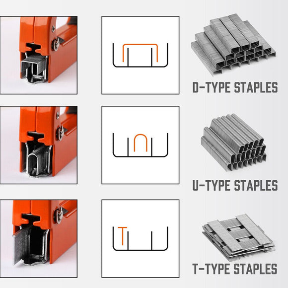 HORUSDY 3in1 Staple Gun Heavy Duty Stapler Fastener Tool Tacker free Staples - RnR Galore