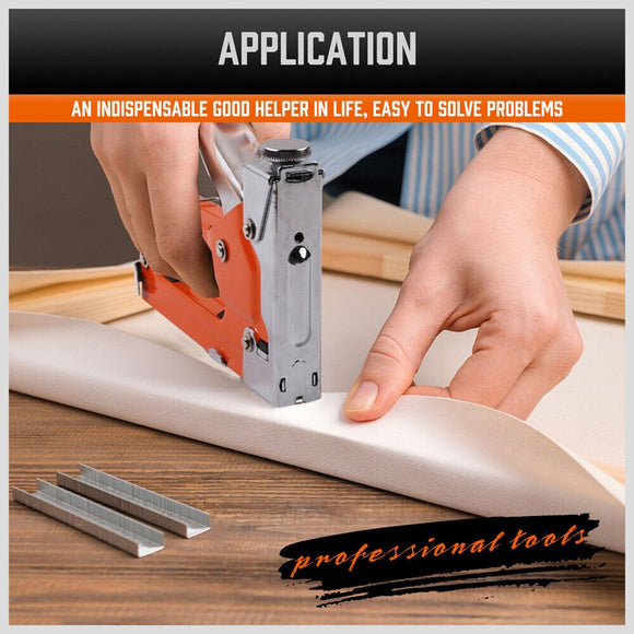 HORUSDY 3in1 Staple Gun Heavy Duty Stapler Fastener Tool Tacker free Staples - RnR Galore