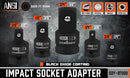 HORUSDY 5Pcs Impact Socket Adapter Set Socket Reducer 1/4 3/8 1/2 Inch Drive - RnR Galore