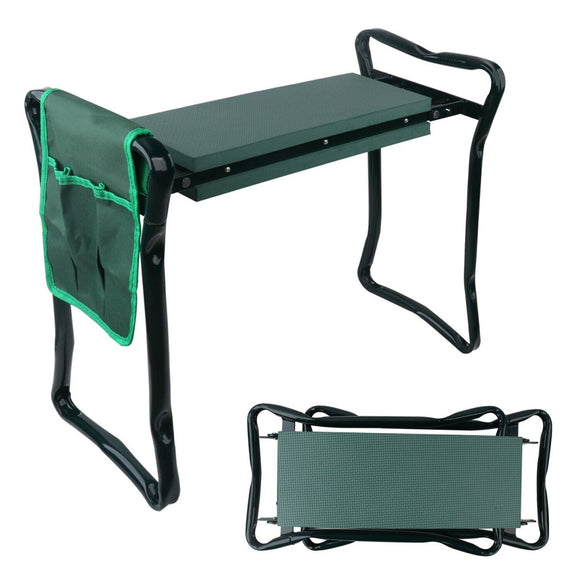 HORUSDY Garden Kneeler Bench Foldable Stool Knee Soft Pad Seat with Tool Pouch - RnR Galore