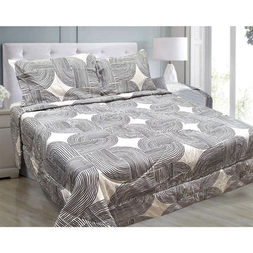 Hotel Living 3 Pce Light Weight Comforter Set Queen/King Oscar Curves - RnR Galore