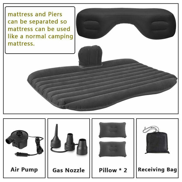 Inflatable Car Back Seat Mattress Portable Camping Travel Air Bed - RnR Galore