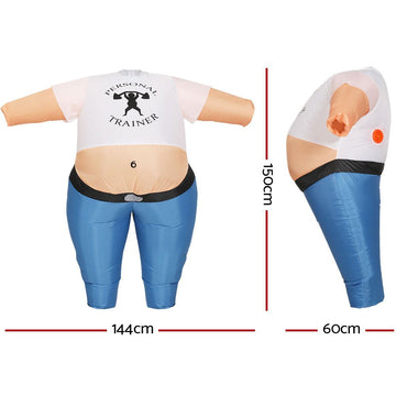 Inflatable Samson Costume Adult Suit Blow Up Party Fancy Dress Halloween Cosplay - RnR Galore