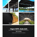 Instahut 70% Shade Cloth 1.83x50m Shade Cloth Sail Heavy Duty Shadecloth Garden Mesh Roll BK - RnR Galore