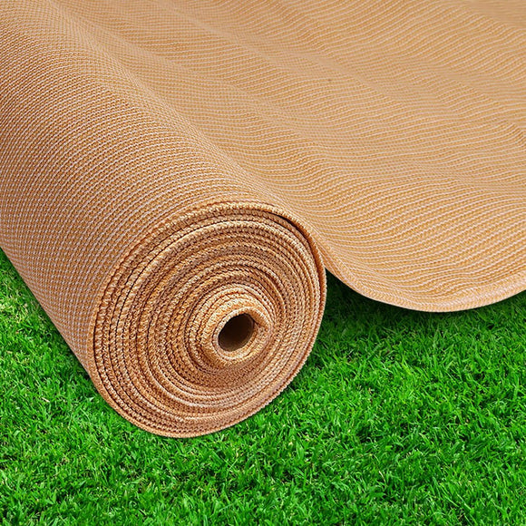Instahut 90% Shade Cloth 3.66x30m Shadecloth Sail Heavy Duty Beige - RnR Galore
