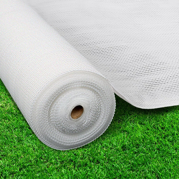 Instahut 90% Shade Cloth 3.66x30m Shadecloth Wide Heavy Duty White - RnR Galore